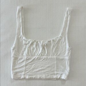 Altar'd State White Crop Tank Top